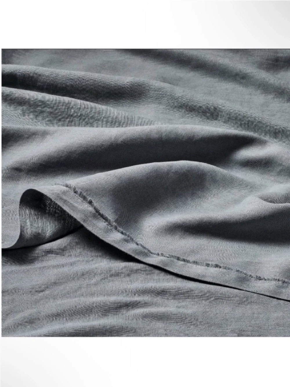 NWT King 100% Linen Sheet Set Mineral Blue - Casaluna